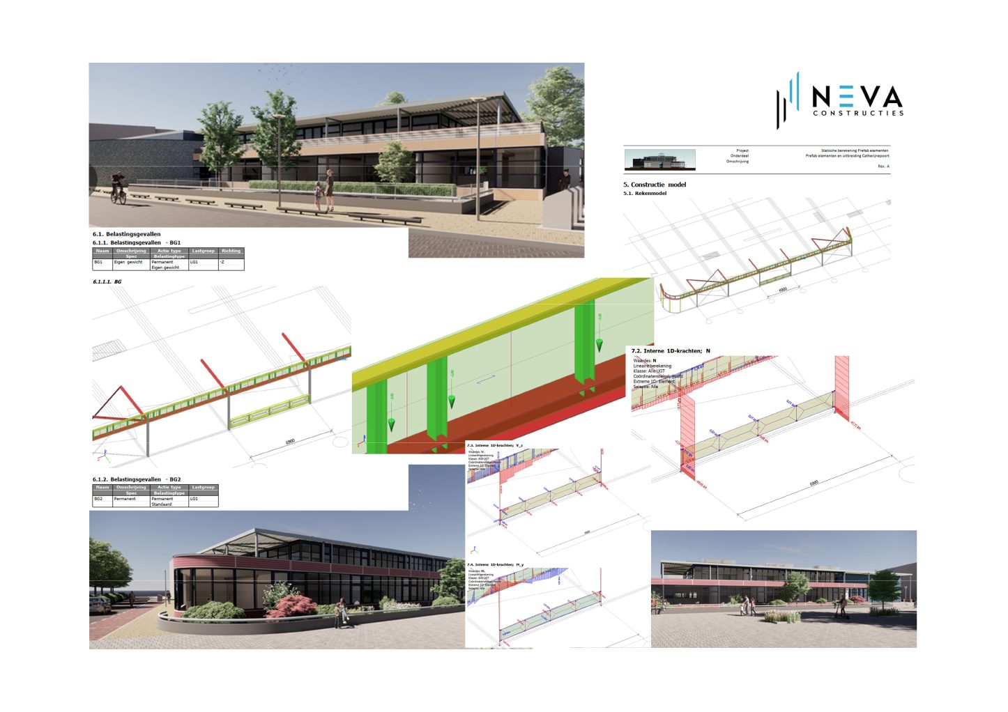 Constructieberekening aanbouw en prefab-onderdelen Basisschool De Catharijnepoort in Utrecht